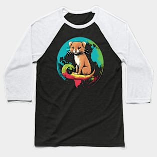 Weasel Earth Day Baseball T-Shirt